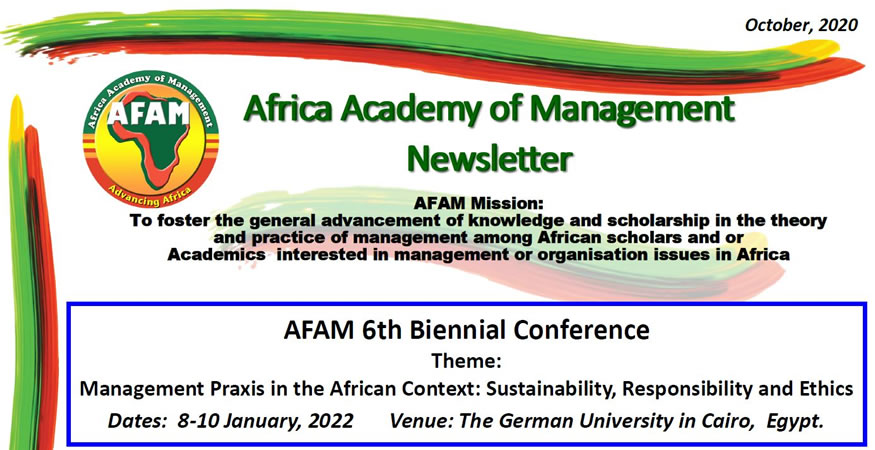 AFAM Newsletter - October 2020