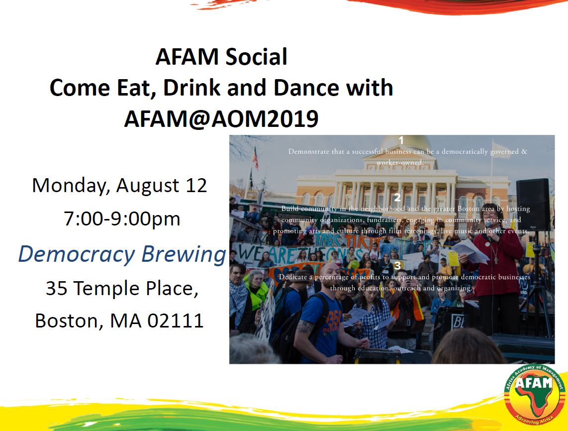 AFAM Social in Boston