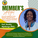 Monthly Member Spotlight – Prof. Dorothy Mpabanga: Inspiring Research, Collaboration, and Leadership